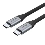 Unitek C14091ABK USB 3.1 Gen1 USB-C Cable - 2m - Space Grey + Black Up to 100W PD - Up to 4K 60Hz - Up to 5Gbps [C14091ABK]