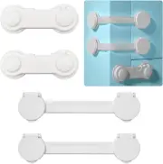 Child Safety Locks, 4-Pack Child Locks for Cabinets and Drawers, Baby Proofing B