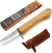 BeaverCraft Whittling Knife for Kids, Beginners - Safety Wood Carving Knife C1 Kid - Whittling Knives with Rounded Tip for Children, Entry-Level Carvers - Wood Carving Tools for Beginners, Boy Scout