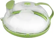 Microwave Splatter Cover With Water Steamer Food Cover With Integrated Handle Universal Fit For Microwave Plates Prevents Splatters And Keeps Food