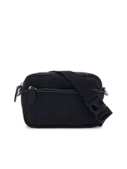 Valentino Garavani Toile Iconographe Shoulder Bag in Technical Fabric with Leather Details