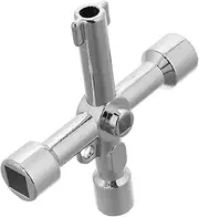 GANAZONO Multi Functional Radiator Wrench Key Metal Tool for Air Venting Temperature Control Convenient Plumbing Accessory for Comprehensive Radiator Maintenance