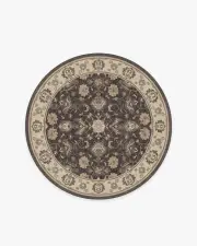 185' Round | Machine Washable Runner Rug | Kid & Pet Friendly | Indoor Rug | Odette Dark Wood Rug | Ruggable