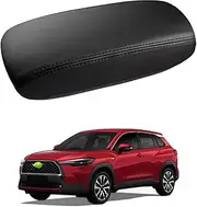 Autorder Center Console Cover for Toyota Corolla Cross 2022 2023 2024 2025 Accessories Armrest Cover Anti-Scratch Middle Console Pad Leather Armrest Protector
