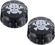 ULDIGI 2 pcs Electric Guitar Volume Control Knobs Durable Replacement Knobs for Electric Guitar Parts Easy to Install Volume Control