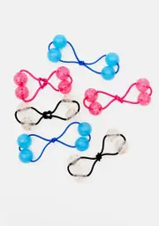 Cheer It Up Glitter Balls Hair Tie Set