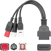 Adapter for Diagnostic Tool, 6 Pin, 4 Pin, 3 Pin, Error Code Reader, Red