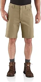 [CARHARTT] Men's 104195 Rugged Flex Loose Fit Canvas Work Short - 10 Inc - 31 - Dark Khaki