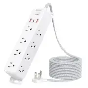 Surge Protector Power Strip with 12 Outlets and 3 USB Ports (1 USB C), 5 Ft B...