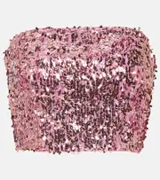 [Rotate] Rotate Sequined bandeau top AU 6 pink