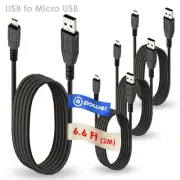 4 x pcs 6.6 ft Long Cable Micro-USB to USB Cable for Sony Ericsson, Xperia, Ion,
