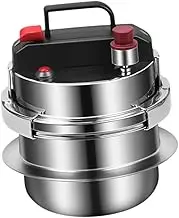 Generic Mini Pressure Cooker Steamer And Rice Cooker, Pressure Canner Cookware, Mini Pot 304 Stainless Steel for Home Family, 1.6L