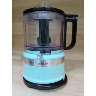 二手用過2次 KitchenAid 迷你食物調理機 3.5 CUP 蘇打藍