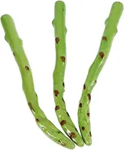 ERINGOGO Asparagus Fern Artificial Vegetable 3 Pack Simulated Vegetable Handicrafts Decorative Fake Food Props for Home Kitchen Decor