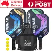 Graphite Carbon Fiber Pickleball Paddles Non-slip Pickle Ball Racket With 1 Ball