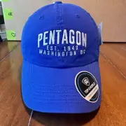 Pentagon Washington D.C. Est. 1943 Hat Cap Blue Adjustable Snapback New