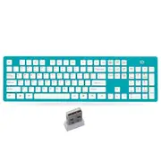 K3 Portable Wireless Silent 104 Keys Keyboard Ultra-thin USB Office Chocolate Cap Keyboard with 2.4GHz USB Receiver