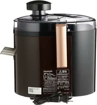 Panasonic【日本代購】 松下果汁機高速平底杯攪拌機附乾研磨機附食譜棕色MJ-H600-T 棕色
