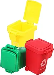 CIYODO Learning Waste Sorting Bin Toy Mini Boys and Girls Trash Can Lid Educational Decor for Home School Kindergarten