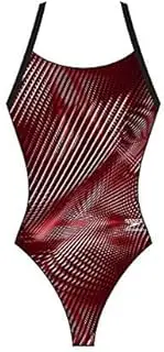Women's Warped Weave Flyback Speedo Maroon 20, 24