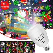 LED Snowflake Christmas Projector Lights Laser Moving Landscape Xmas Decor Lamp