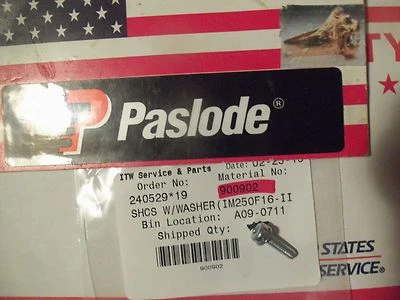 "Genuine" Paslode Part # 900902 - SHCS W/WASHER(IM250F16-II