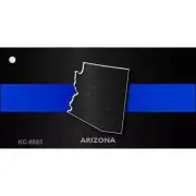 Arizona Thin Blue Line Novelty Metal Key Chain KC-8885