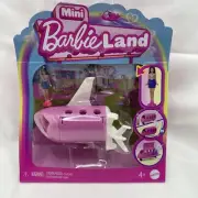 Barbie Mini BarbieLand 1.5" Inch Doll & Color Changing Dreamplane Airplane Set