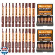 Amartisan 20-Piece Hex Head Allen Wrench Drill Bit Set, Metric and SAE S2 Ste
