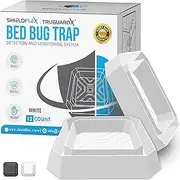 Bed Bug Trap — 12 Pack | TruGuard X Bed Bug Interceptors (White) | Eco Friendly Bed Bug Traps for Bed Legs | Reliable Insect Detector, Interceptor, and Monitors, for Pest Control and Treatment