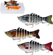 Robotic Fishing Lure, 3D Bionic Swimming Lure, Bionic Fishing Lures That Swim by Itself for Freshwater Saltwater, Suit for Beginners, Amateurs