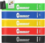 (Pack of 5) Resistance Bands,Elastic Exercice Loop Bands for Physical Therapy, Rehab,Yoga,Training