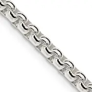 22 Inch Sterling Silver 3.6mm Round Box Chain