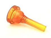 KELLY-12C - Small-shank Trombone/Baritone Lexan-Mouthpiece - Crystal-Orange