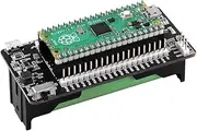 GeeekPi Raspberry Pi Pico/Pico W UPS Power Supply UPS HAT 18650 Battery Charger Power Bank Power Management Expansion Board for Raspberry Pi Pico/Pico W