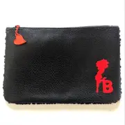 Betty Boop Sequined Make Up Case ❤️ ipsy NEW Black & Red