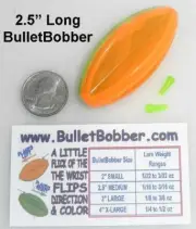 2.5" Bullet Bobber Steerable In-Line mini Side Planer Board Bobbers Floats