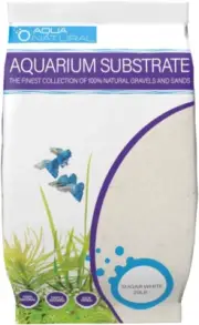 Natural White Sand Substrate 10lb for Aquariums, Vivariums & Terrariums