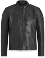 Belstaff Mistral Motorcycle Leather Jacket, black, Size M for Men