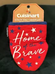NEW CUISINART OVEN MITTS SET 2 Pack Minis HOME OF THE BRAVE Free Ship Potholders