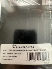 Plantronics Savi Office WO100 Black/Gray Ear-Hook Headsets sealed new old stock