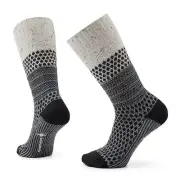 Smartwool Everyday Popcorn Cable Unisex Crew Socks, Natural Donegal, Small