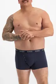 [Bonds] Bonds Men's Cotton Guyfront Trunk in Nu Navy Marle Size: XL XL Nu Navy Marle