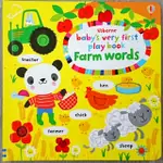 全新 現貨 BABY'S VERY FIRST PLAY BOOK FARM WORDS (硬頁書)