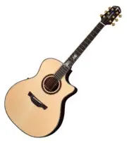 Crafter KPK-0038 Prestige Grand Auditorium Cutaway Ebony Natural Gloss