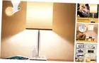 Table Lamp Bedside Lamp with 4 USB Ports and AC Power Outlets, Alarm Clock