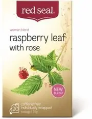 Red Seal Raspberry Leaf Tea with Rose x 20 Tea Bags