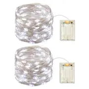 1/2 Pack Battery Operated Christmas String Lights Indoor LED Fairy Lights-White