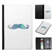 PASSPORT ITINERARY ORGANIZER|HIPSTER COLOURFUL MOUSTACHE #13