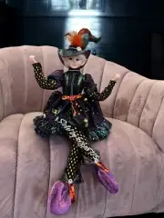 28" Halloween Fall Elf Fairy Posable Shelf Sitter Doll Butterfly Dress New Cute